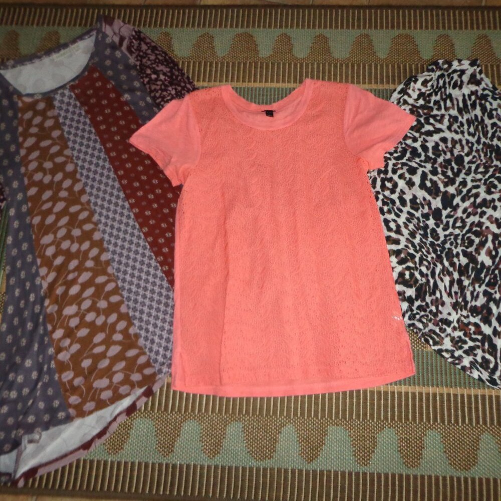 Lot of 3 Various Tops Size XS Tunic Tee Top